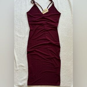 Forever 21 Burgundy Midi Dress